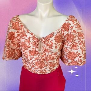 Puff sleeve crop top